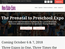 Tablet Screenshot of newbabyexpo.com